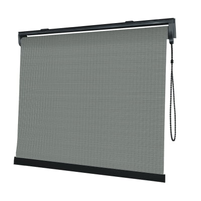 Cortina Rolô Cinza Tecido Tela Solar Coleção Screen 3% Cor Grafite
