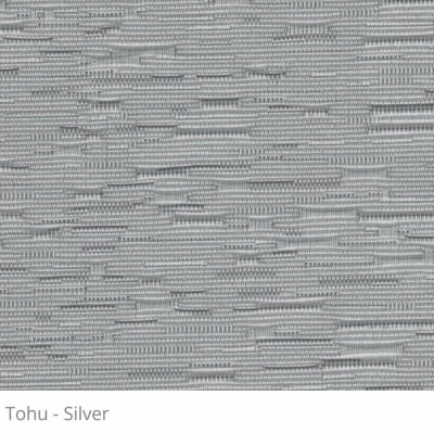 Cortina Rolô Cinza Tecido Translúcido Coleção Tohu Cor Silver