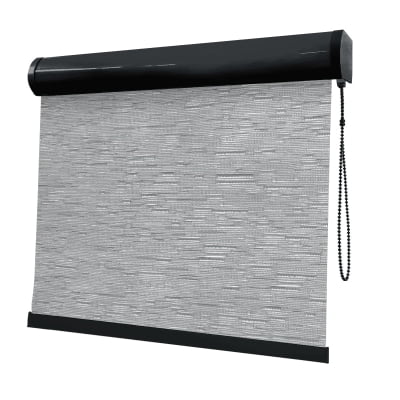 Cortina Rolô Cinza Tecido Translúcido Coleção Tohu Cor Silver