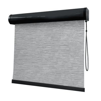 Cortina Rolô Cinza Tecido Translúcido Coleção Tohu Cor Silver