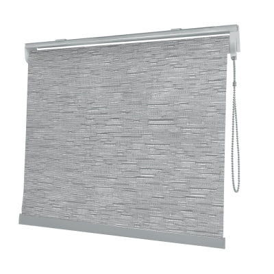 Cortina Rolô Cinza Tecido Translúcido Coleção Tohu Cor Silver