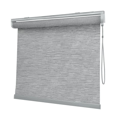 Cortina Rolô Cinza Tecido Translúcido Coleção Tohu Cor Silver