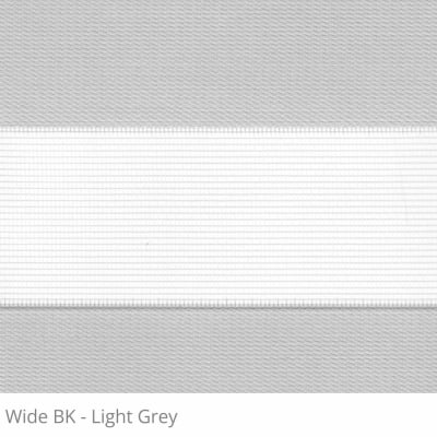 Cortina Rolô Double Vision Cinza Tecido Semi Blackout Coleção Wide Cor Light Grey