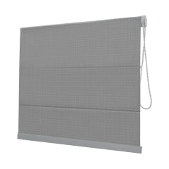 Cortina Romana Cinza Tecido Blackout Coleção Denver Cor Dark Grey