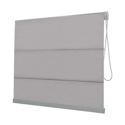 Cortina Romana Cinza Tecido Blackout Coleção Ducatti Cor Grey