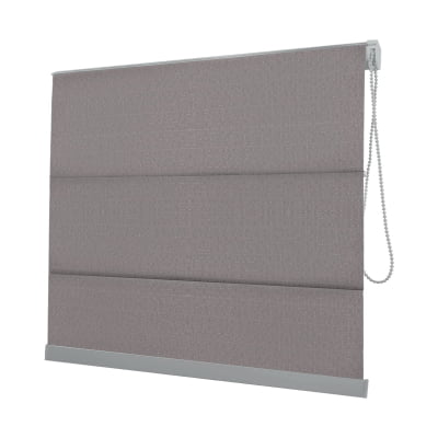 Cortina Romana Cinza Tecido Blackout Coleção Hannover Cor Grey