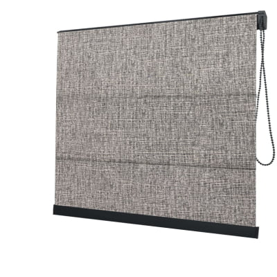 Cortina Romana Cinza Tecido Blackout Coleção Stucco Cor Stone