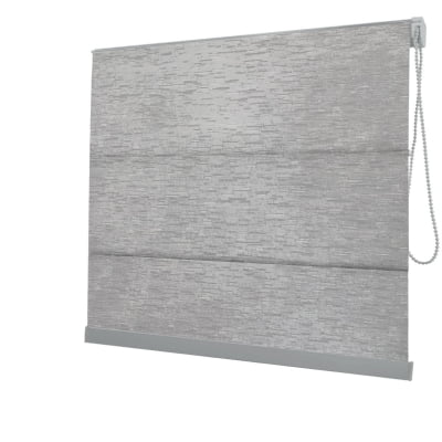 Cortina Romana Cinza Tecido Blackout Coleção Tohu Cor Silver