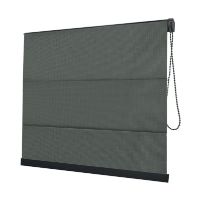 Cortina Romana Cinza Tecido Tela Solar Coleção Screen 1% Cor Grafite