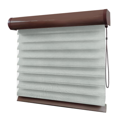 Cortina Shagrilá Cinza Tecido Semi Blackout Cor Silver