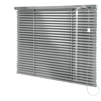 Persiana Horizontal Alumínio Cinza Coleção 25mm Cor 026 Persiana Horizontal Alumínio Cinza Coleção 25mm Cor 026