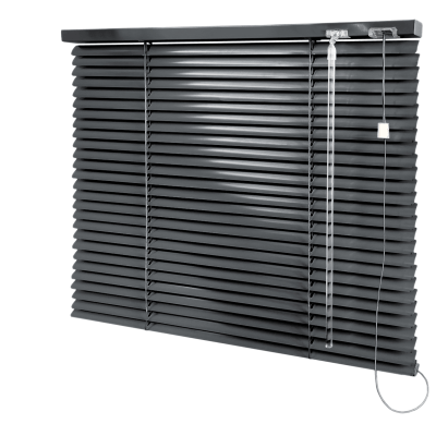 Persiana Horizontal Alumínio Cinza Coleção 25mm Cor 095 Persiana Horizontal Alumínio Cinza Coleção 25mm Cor 095