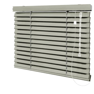Persiana Horizontal Madeira Cinza Coleção Natural 50mm BW Cor Gray