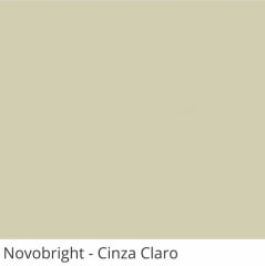 Persiana Horizontal Pvc Cinza Coleção Novobright Cor Cinza Claro