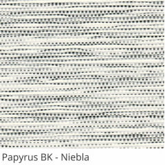 Persiana Vertical Cinza Tecido Blackout Coleção Papyrus Cor Niebla