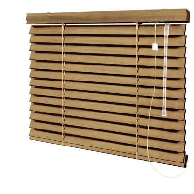 Persiana Horizontal Madeira Coleção Sintética 50mm Com Pintura Especial Wood Cor MSP-03