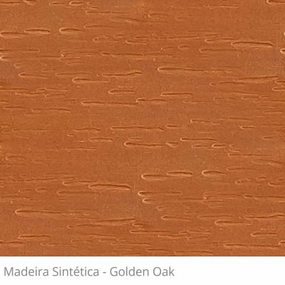 Persiana Horizontal Madeira Coleção Sintética 50mm com Ranhuras Cor Golden Oak