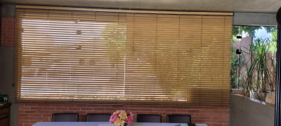 Persiana Horizontal Pvc Amadeirada Coleção Forests Cor Eldorado