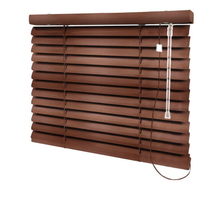 Persiana Horizontal PVC Coleção Madeira 50mm Cor Ipê Vermelho