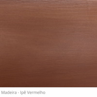 Persiana Horizontal PVC Coleção Madeira 50mm Cor Ipê Vermelho