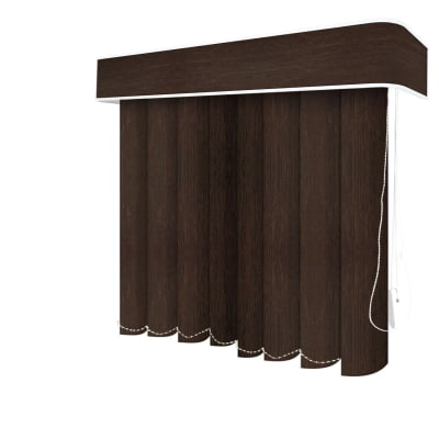Persiana Vertical PVC Coleção Novowood Madeira Cor Hickory