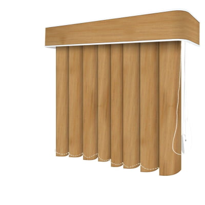 Persiana Vertical PVC Coleção Rustic Madeira Cor Marrom Camurça Persiana Vertical PVC Coleção Rustic Madeira Cor Marrom Camurça