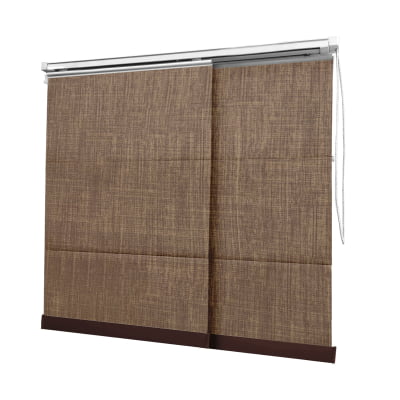 Cortina Painel Marrom Tecido Blackout Coleção Milão Cor Chocolate