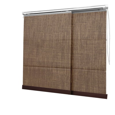 Cortina Painel Marrom Tecido Blackout Coleção Milão Cor Chocolate