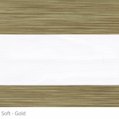 Cortina Rolô Double Vision Marrom Tecido Translúcido Coleção Soft Cor Gold Cortina Rolô Double Vision Marrom Tecido Translúcido Coleção Soft Cor Gold