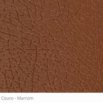 Persiana Vertical Marrom PVC Coleção Couro Cor Marrom