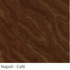 Persiana Vertical Marrom Tecido Translúcido Coleção Napoli Cor Café