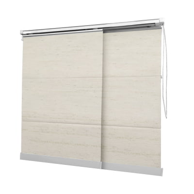 Cortina Painel Natural Tecido Translúcido Coleção Viena Cor Light Linen