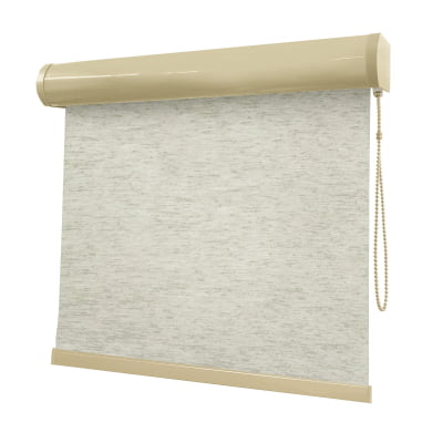 Cortina Rolô Natural Tecido Blackout Coleção AM 4340 Cor Natural