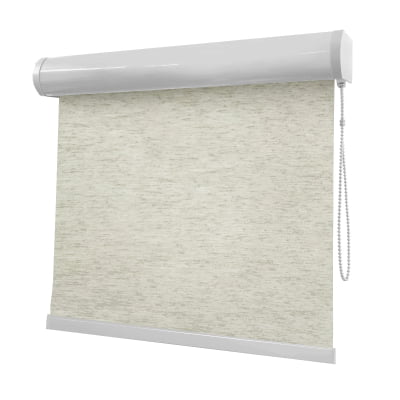 Cortina Rolô Natural Tecido Blackout Coleção AM 4340 Cor Natural