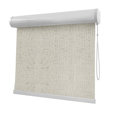 Cortina Rolô Natural Tecido Tela Solar Coleção Screen Linho 2035 Cor 2