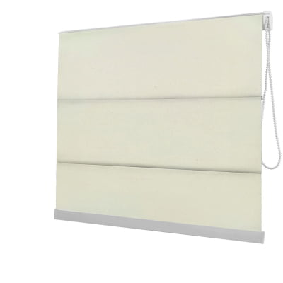 Cortina Romana Natural Tecido Blackout Coleção AM 2861 Cor Natural
