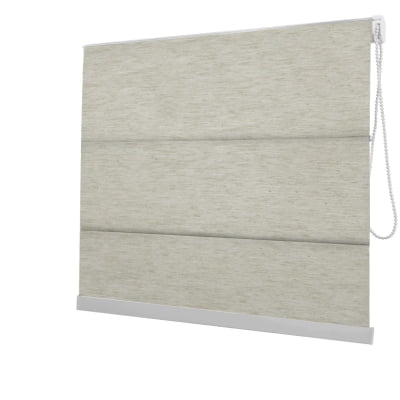 Cortina Romana Natural Tecido Blackout Coleção AM 4340 Cor Natural
