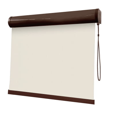Cortina Rolô Off White Tecido Blackout Coleção Pinpoint Cor Off White