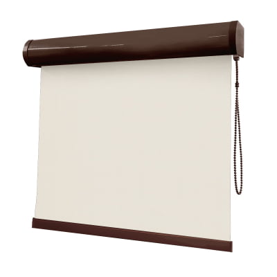 Cortina Rolô Off White Tecido Blackout Coleção Pinpoint Cor Off White