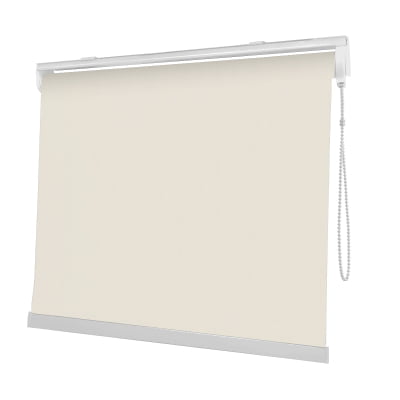 Cortina Rolô Off White Tecido Blackout Coleção Pinpoint Cor Off White