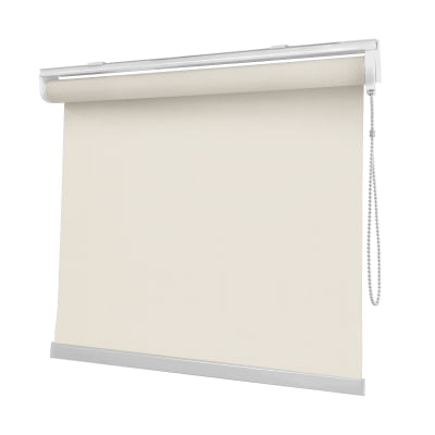 Cortina Rolô Off White Tecido Blackout Coleção Pinpoint Cor Off White