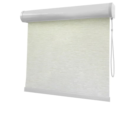 Cortina Rolô Off White Tecido Blackout Coleção Tohu Cor Ivory