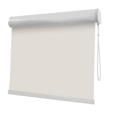 Cortina Rolô Off White Tecido Tela Solar Coleção Screen 1% Cor White