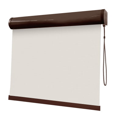 Cortina Rolô Off White Tecido Tela Solar Coleção Screen 1% Cor White