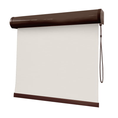 Cortina Rolô Off White Tecido Tela Solar Coleção Screen 1% Cor White