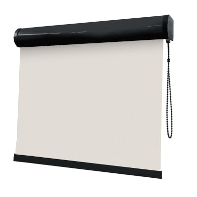 Cortina Rolô Off White Tecido Tela Solar Coleção Screen 1% Cor White