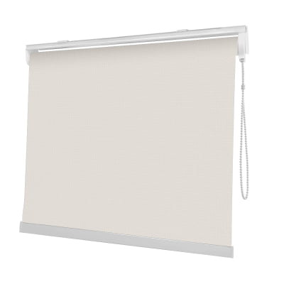 Cortina Rolô Off White Tecido Tela Solar Coleção Screen 1% Cor White