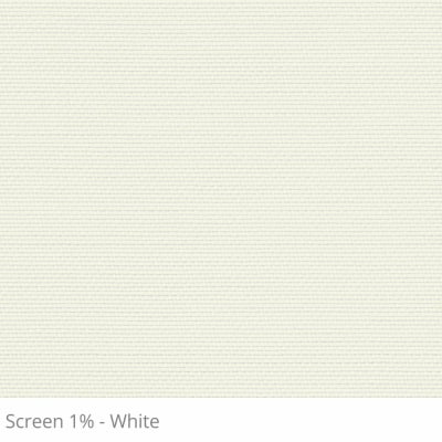 Cortina Rolô Off White Tecido Tela Solar Coleção Screen 1% Cor White