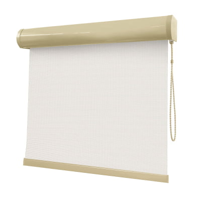 Cortina Rolô Off White Tecido Tela Solar Coleção Screen 3% Cor White