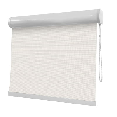Cortina Rolô Off White Tecido Tela Solar Coleção Screen 3% Cor White